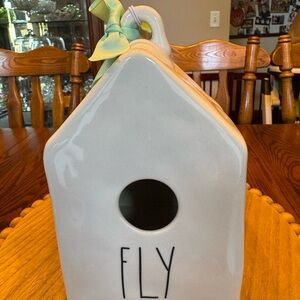 Rae Dunn White Decorative Birdhouse Accent